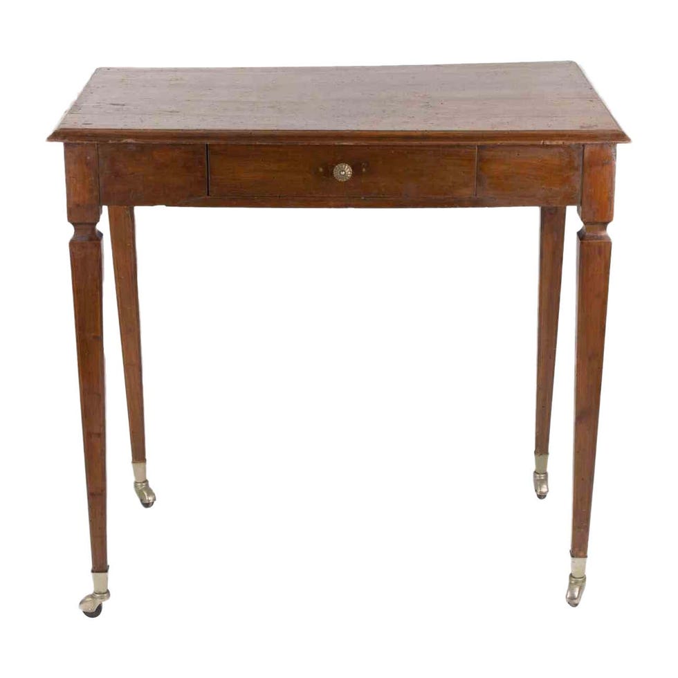 Mid-Century Table with Wheels, Italy, 19th Century