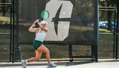 Women's Tennis schedule release graphic