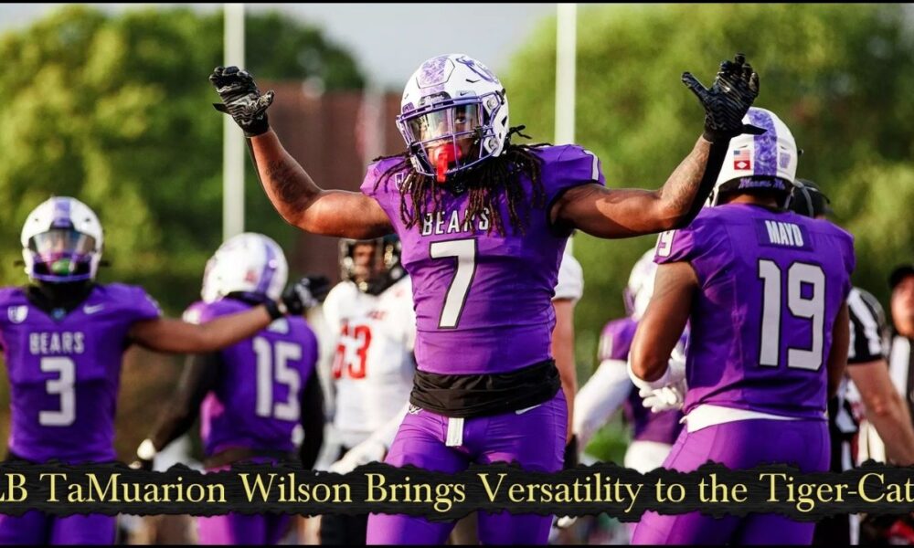 LB TaMuarion Wilson Brings Versatility to the Tiger-Cats
