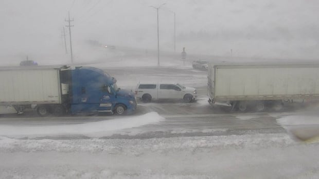 Section of Trans-Canada Highway in Manitoba closed after 2 multi-vehicle crashes: RCMP