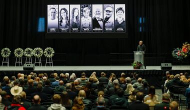 NASCAR community mourns driver Greg Biffle, 6 others killed in plane crash at memorial service