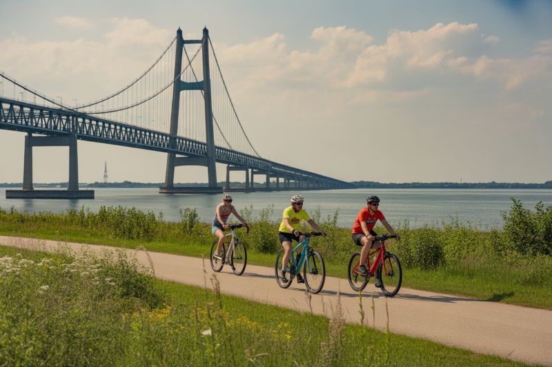 Cycling Tourists to Explore Pelee Island, Canada, with New Gordie Howe Bridge