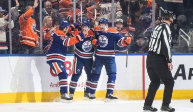 Nugent-Hopkins scores winning goal for Oilers in his 1,000th NHL game