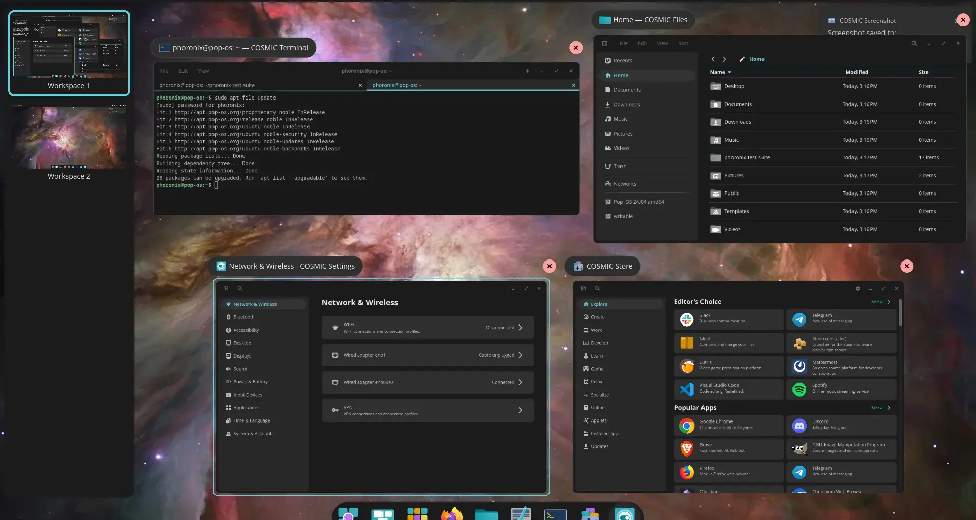 COSMIC desktop