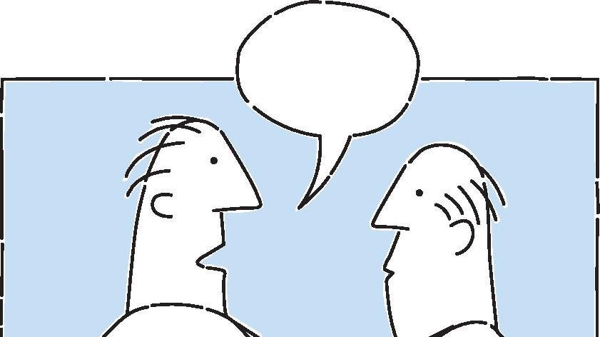 Two Businessmen Talking