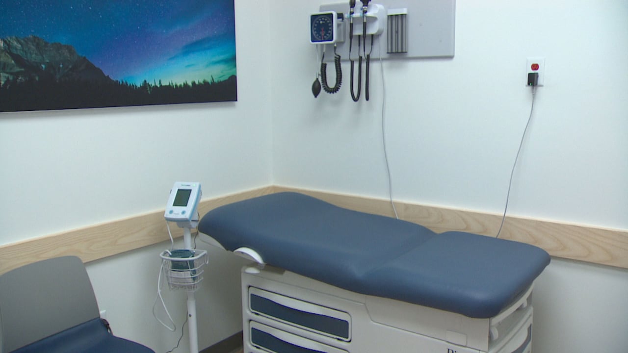 A medical examination room.