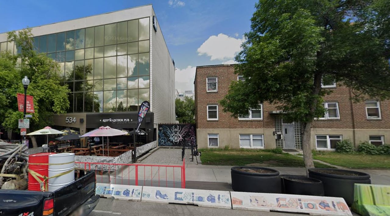 A Google Maps screenshot of the Ship & Anchor and a smaller brick building beside it.