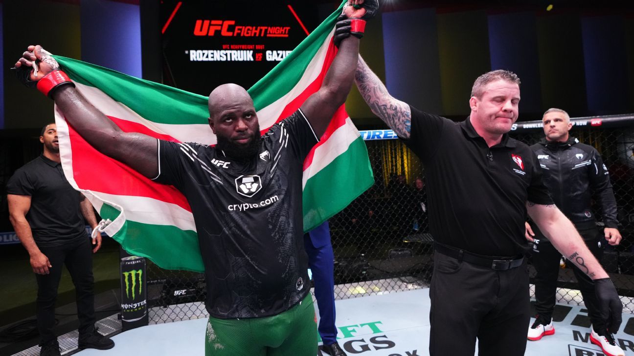 Ex-UFC fighter Rozenstruik arrested on battery charge in Florida