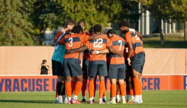 MSOC Group Huddle vs. VT