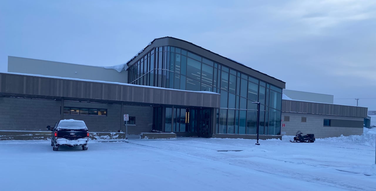 Clinic on a snowy day.