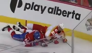 David Reinbacher exits game with injury after high hit, will not return