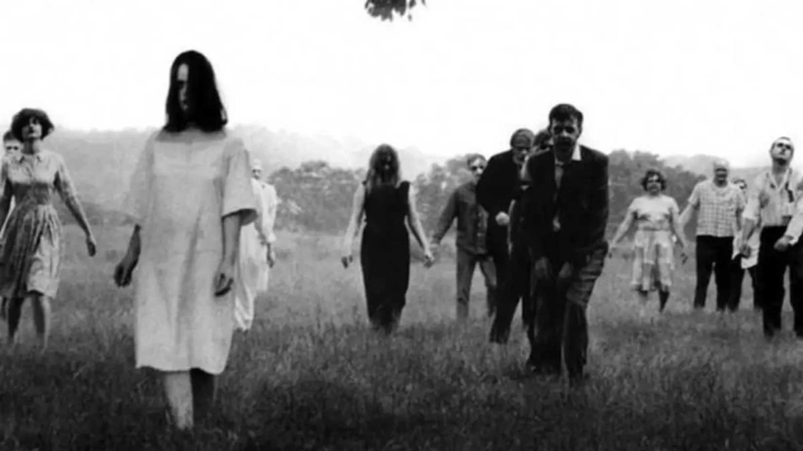 The zombies in the fields in Night of the Living Dead