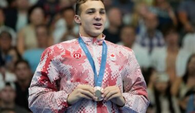 Canadian swim star Ilya Kharun, who won 2 bronze medals at Paris Olympics, says he'll now compete for U.S.