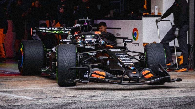 Lando Norris and McLaren begin F1 testing in Barcelona