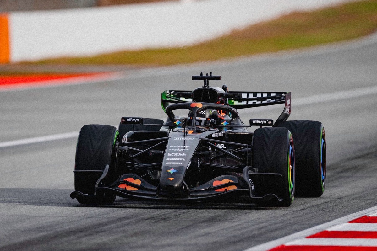 "Surreal" to see number 1 on my car as McLaren kicks off F1 2026 testing