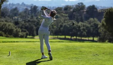 UW women's golf stock photo