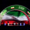 Iran is illuminated on the screen during the FIFA World Cup 2026 Official Draw on December 05, 2025 in Washington, D.C. Iran and Egypt have objected to playing in their match in Seattle because it previously had been scheduled to celebrate 'Pride'.