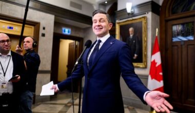 Poilievre courts delegates as he faces a must-win leadership review vote