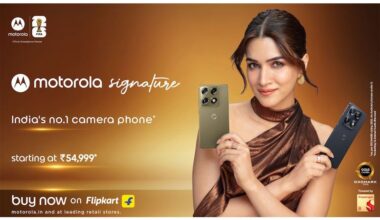 motorola Signature on sale with World's only Triple Sony LYTIA™ camera, DXOMARK Gold, Snapdragon® 8 Gen 5--starting Rs. 54,999*