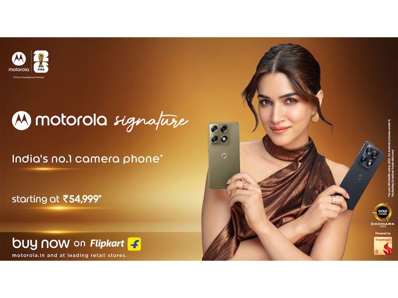 motorola Signature on sale with World's only Triple Sony LYTIA™ camera, DXOMARK Gold, Snapdragon® 8 Gen 5--starting Rs. 54,999*