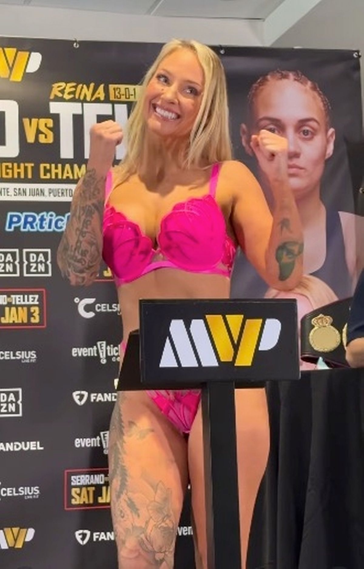 Ebanie Bridges laughed off the incident