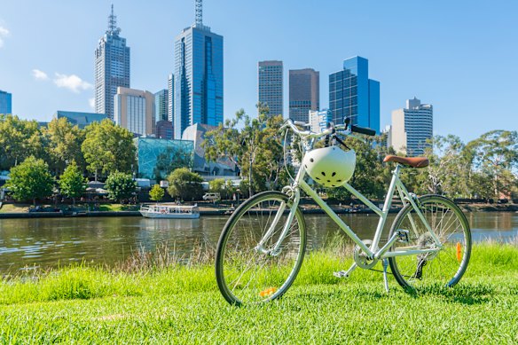 Flat, flat, flat … Melbourne is a cyclist’s paradise.