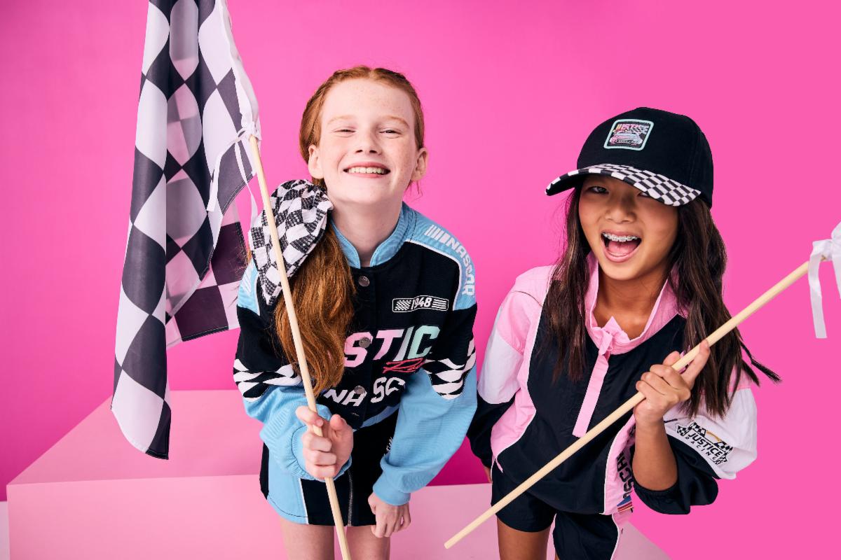 JUSTICE TEAMS UP WITH NASCAR FOR HIGH-ENERGY TWEEN FASHION COLLECTION