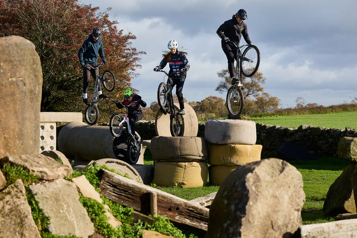Daisy Craig riding MTB trials