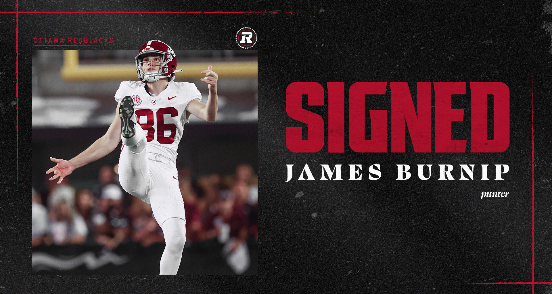 REDBLACKS sign global punter James Burnip