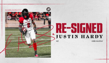 All-CFL receiver Justin Hardy re-signs with REDBLACKS