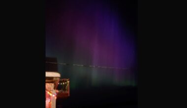'Deep purples and greens': Northern Lights visible in the area today