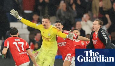 Champions League: Benfica keeper’s last-gasp header sends side into playoffs | Champions League