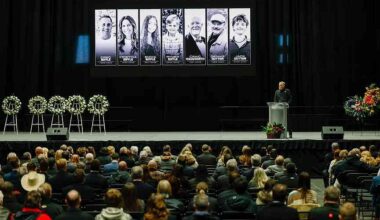 NASCAR community mourns driver Greg Biffle, 6 others killed in plane crash at memorial service