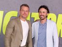 Matt Damon and Casey Affleck attend Apple Original Films' 