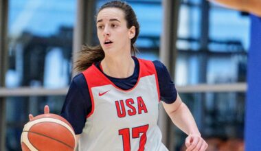 Caitlin Clark Shows Off Impressive Arm Throwing Football in Video Amid WNBA Offseason