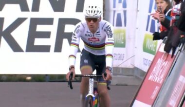 Van der Poel overcomes adversity to set World Cup win record