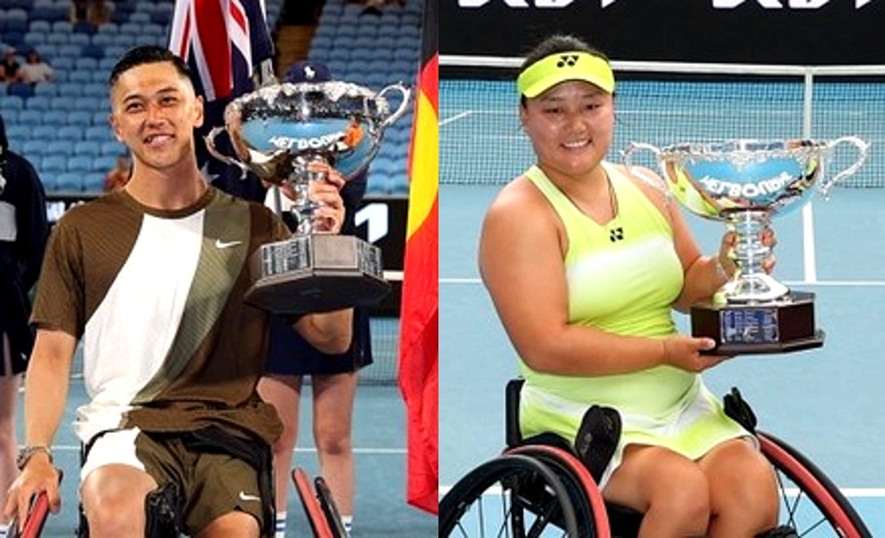 Japan’s Tokito Oda, China’s Xiaohui Li win wheelchair titles