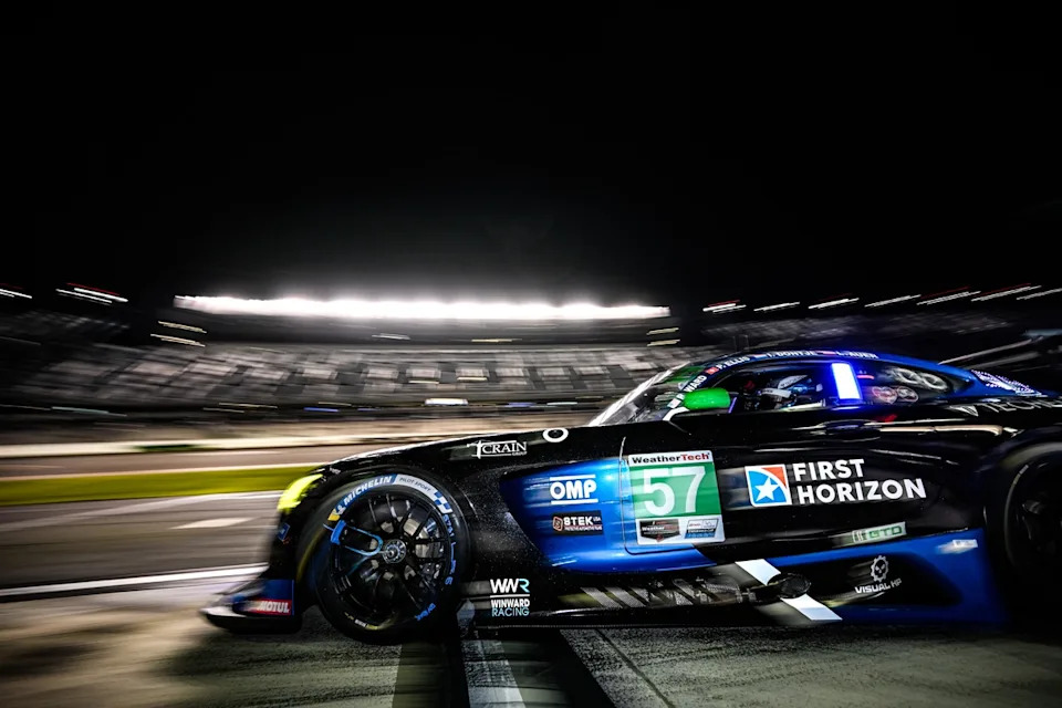 #57 WINWARD RACING Mercedes-AMG GT3: Russell Ward, Philip Ellis, Indy Dontje, Lucas Auer