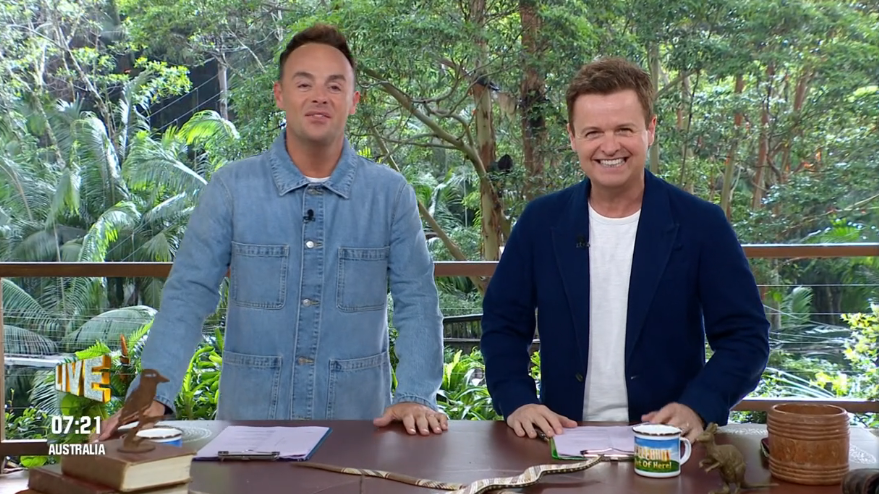 The TV stars host I'm A Celebrity. (ITV screengrab)