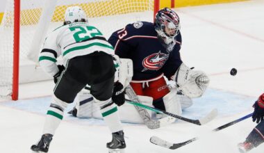 Jet Greaves makes 28 saves, Zach Werenski scores to lead Columbus Blue Jackets to win over Dallas Stars