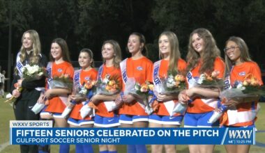 Gulfport Soccer celebrates fifteen seniors