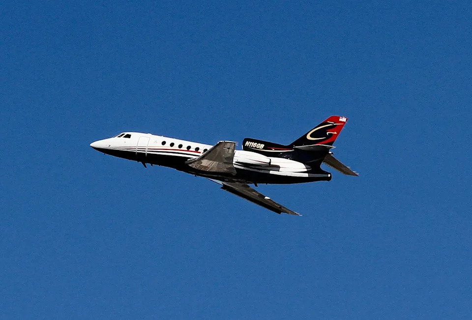 Biffle’s jet crashed as it returned to an airport in North Carolina (AP)