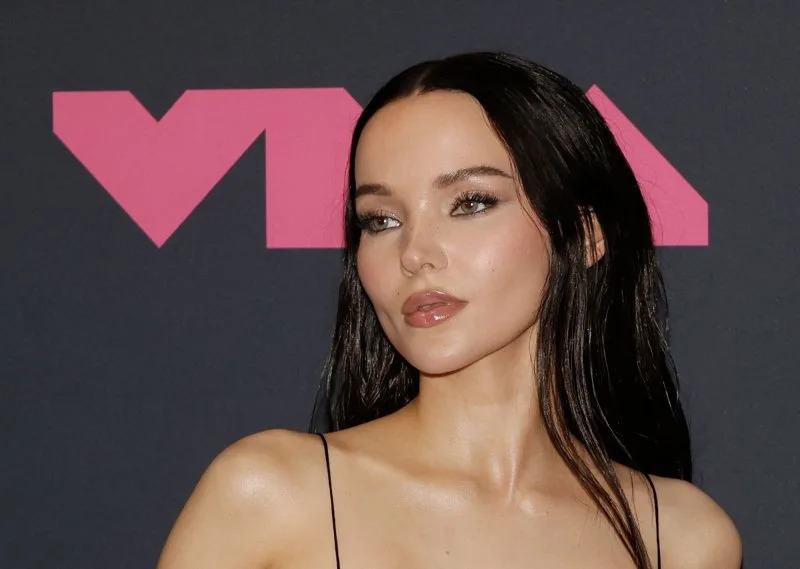 Dove Cameron arrives in the press room at the MTV Video Music Awards "VMA's" in 2023. File Photo by Jason Szenes/UPI