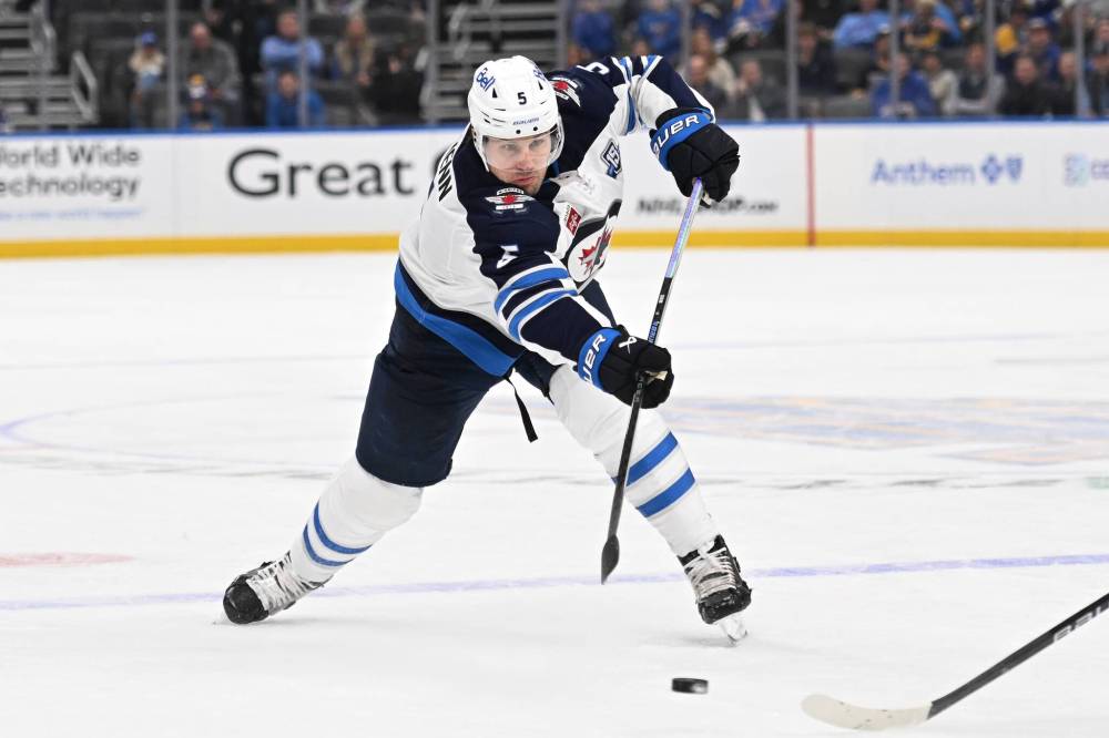 JOE PUETZ / THE ASSOCIATED PRESS FILES
Jets D-man Luke Schenn has informed the team he’s open to a change of scenery.