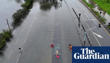 High tides and heavy rain flood parts of California’s Bay Area | California