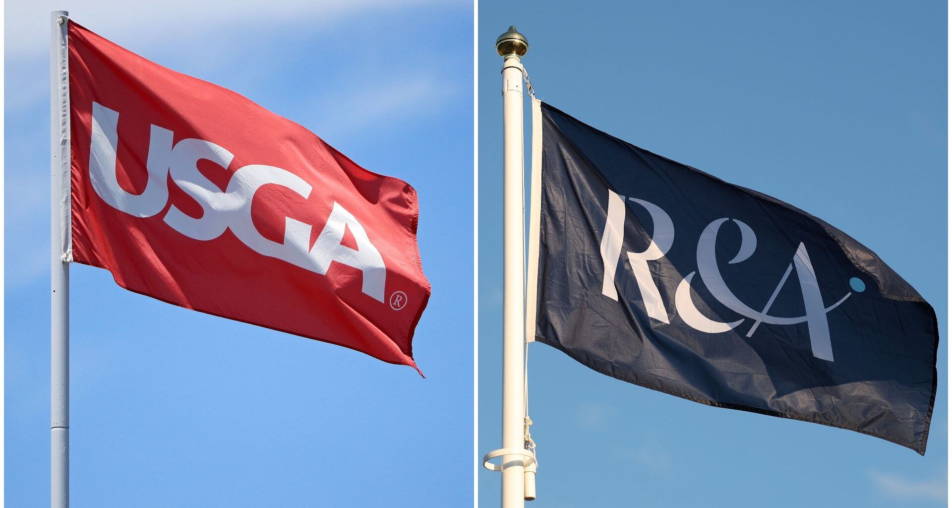 USGA and R&amp;A flags side by side