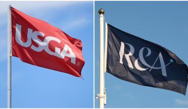 USGA and R&amp;A flags side by side