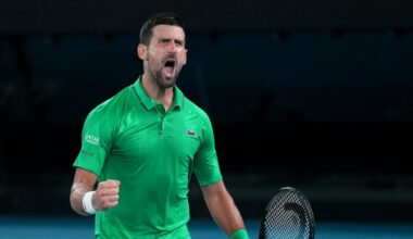 Novak Djokovic beats two-time defending champion Jannik Sinner in five sets to reach Australian Open final