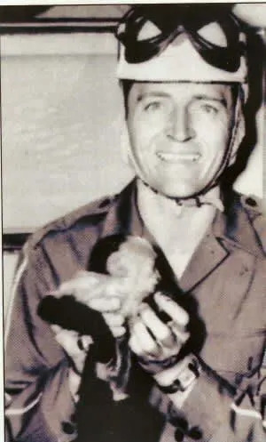 Tim Flock and his monkey copilot Jocko Flocko (@DanTorsiello)