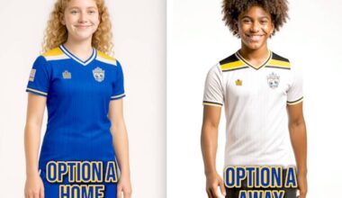 One of two classic-inspired designs for Langley United Soccer Association players to celebrate 100 years of soccer. (LUSA/Special to Langley Advance Times)